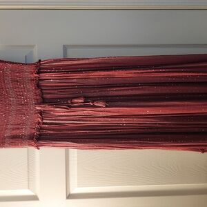 Sparkling Burgundy Maxi Skirt